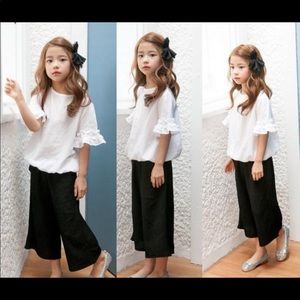 Wide leg two piece set